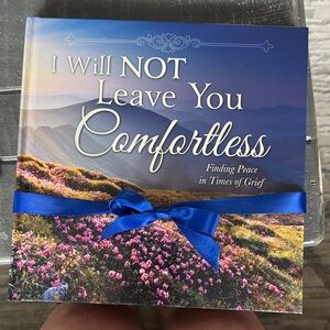 Inspirational Book with Blue Ribbon
